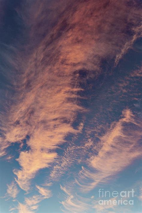 Cirrus And Cirrocumulus Clouds At Sunset Photograph By Stephen Burt