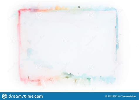 Rectangle Shaped Watercolor Frame Stock Image Image Of Stained Frame