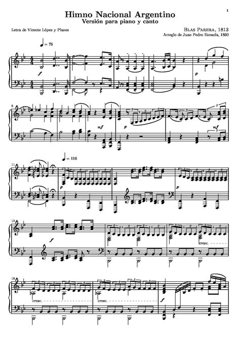Del monte, buenos aires, argentina. File:Himno Nacional Argentino. Partitura para piano y ...