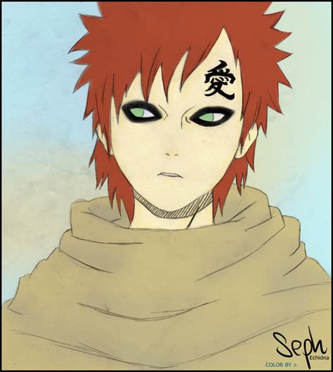 Gaara Color By Seph By Sephechidna On Deviantart