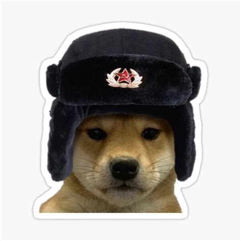 Communist Dog Soviet Meme Sticker For Sale By Redakhatib Redbubble