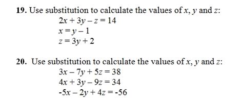 Paper 2 essay answer any … questions. Solve Systems of Equations by Substitution Sheet and Key ...