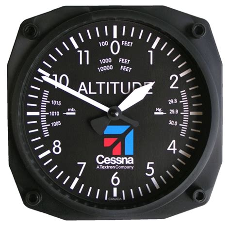 Cessna Altimeter Wall Clock From Aircraft Spruce Europe