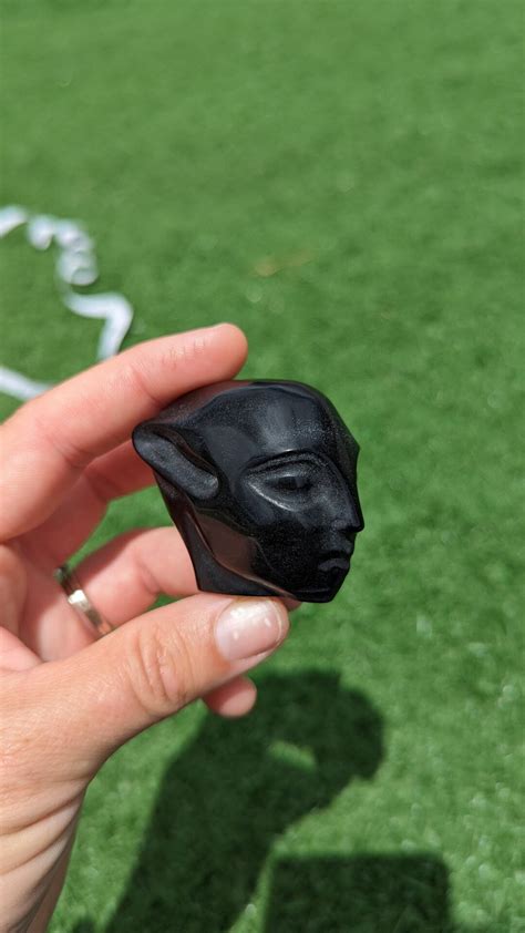 Obsidian Avatar Skull 18 Inches Small Size Avatar Fairy Etsy