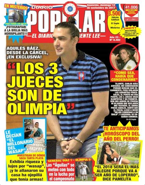 Periódico Diario Popular Paraguay Periódicos De Paraguay Edición De