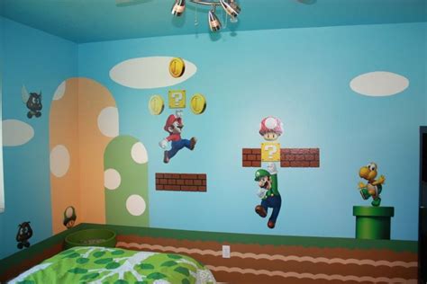 Bedroom Design With Super Mario Bros Concept Child S Bedroom Design Bed