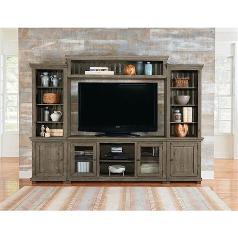 Progressive Furniture Willow Weathered Gray Complete Entertainment