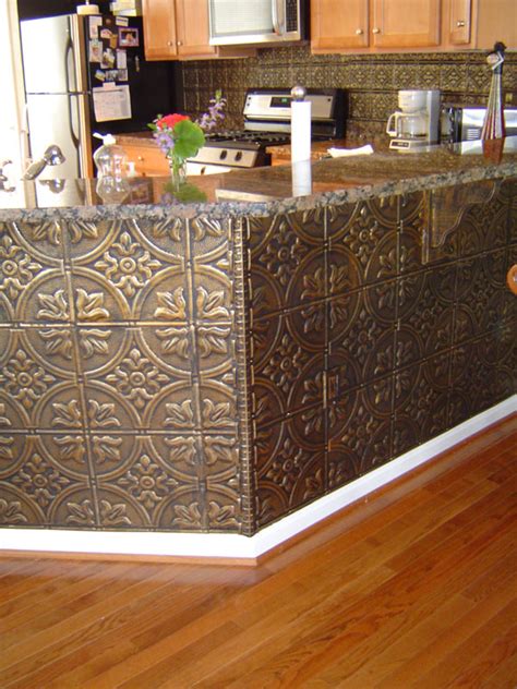 Paint is easy to clean and longlasting so you won't need a slick backsplash surface. The Steampunk Home: Tin BackSplashes