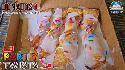Donatos Party Twists Review 🎈🎉 New Dessert Alert Theendorsement
