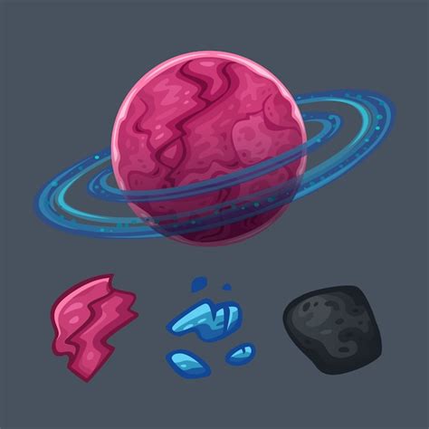 Premium Vector Space Objects Set