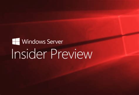 Windows Server Vnext Preview Build 18917 Releases
