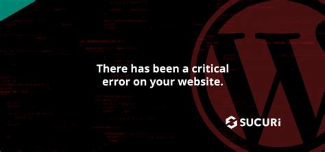 How To Fix “there Has Been A Critical Error On Your Website” In