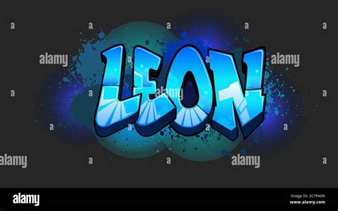 A Cool Graffiti Styled Name Design Legible Letters For All Ages Stock