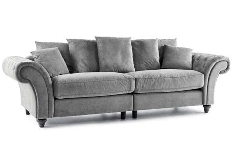 Windsor Grey Fabric Scatter 4 Seater Sofa Furnitureinstore