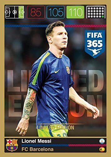 Lionel Messi Adrenalyn Xl Fifa 365 Limited Edition Card F C Barcelona