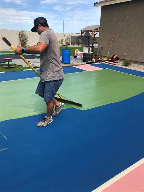Basketball court floor paint line marking paint water based paint production line paint production line 3000l tennis court paint wood paint line paint thinner 914 court line paint products are offered for sale by suppliers on alibaba.com, of which building coating accounts for 1%, appliance paint. How to Surface & Stripe a Pickleball Court | AsphaltPro ...