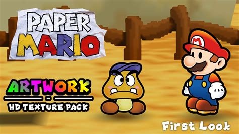 Paper Mario 64 Hd 4k Texture Pack Project First Look Youtube