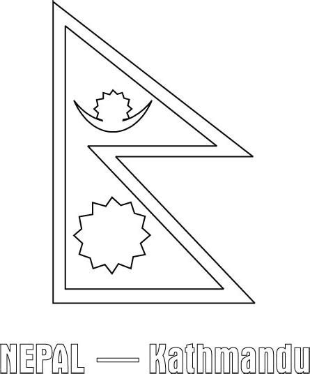Nepal Flag Coloring Page Download Free Nepal Flag Coloring Page For
