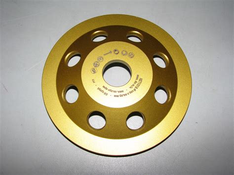 Schleifteller PKD ø 125 mm Gold Star Schleiftopf für Beschichtung