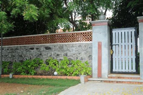 Rustic Compound Wall Compound Wall Design Compound Wall Gate Wall