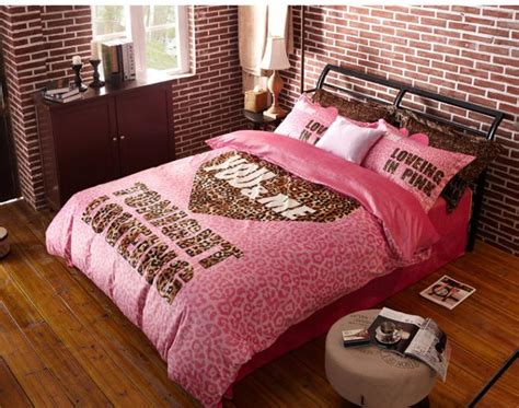 Winter Worm Velvet Fleece Comforter Sets Pink Leopard Print Bedding Set