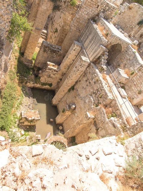 Ancient Pool Of Bethesda Ruins Old City Of Jerusalem Stock Photo