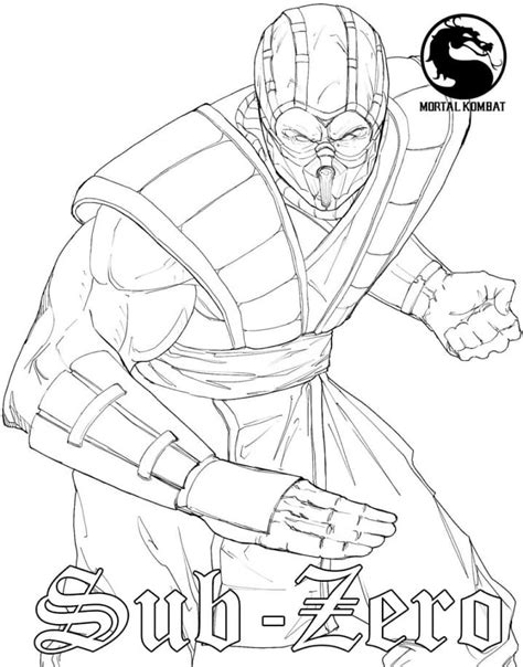 Sub Zero Coloring Page Free Printable Coloring Pages