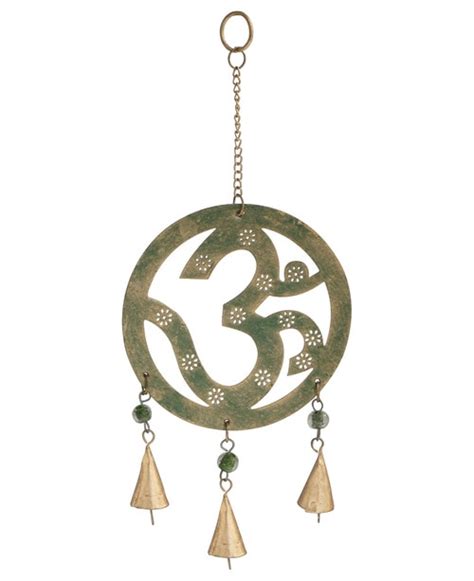 Fair Trade Om Chime With Indian Copper Bells