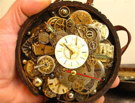 Mixed Media Assemblage By Urbandon 2009 Assemblage Steampunk Clock