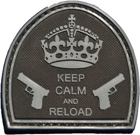 Keep Calm And Reload Pvc Hook Backed Morale Patch