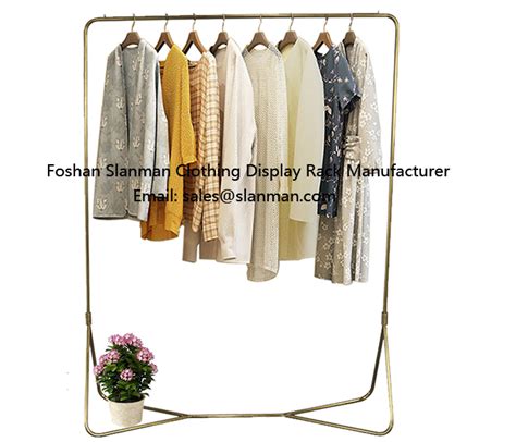 Rose Gold Garment Rack For Women Clothes Shop Design Women Display Rack