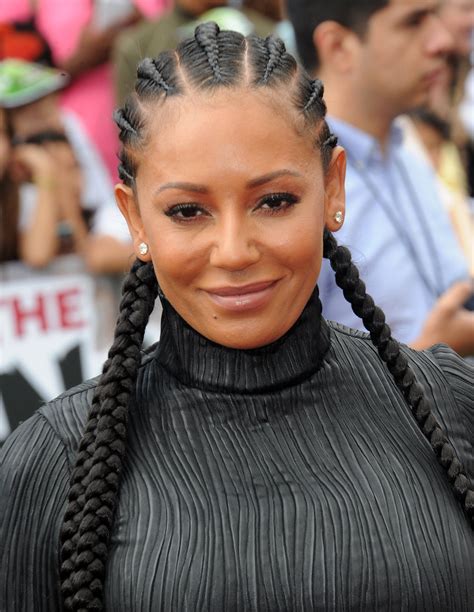 Mel b admits she is loving being on the x factor as she attended the serious fun gala. Mel B | Straight back cornrows, Braided hairstyles, Cornrows