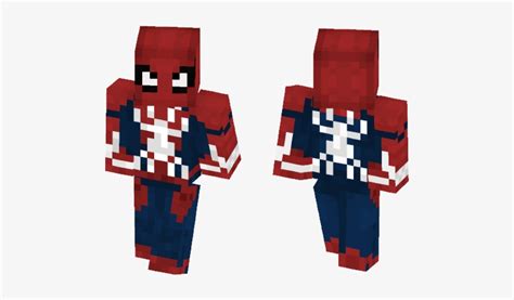 Comics Minecraft Skins Skin Spider Man Ps4 Minecraft 584x497 Png