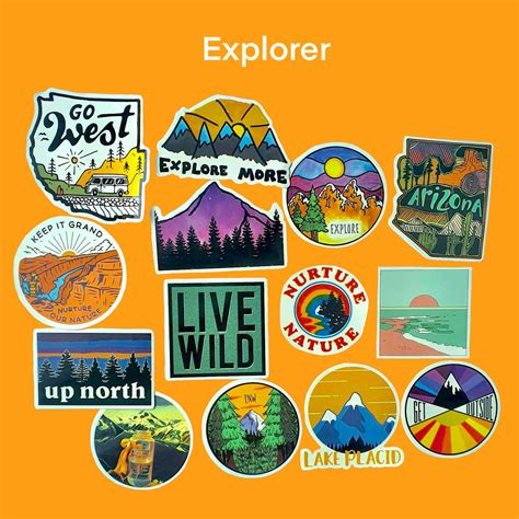 Explorer Sticker Pack Etsy