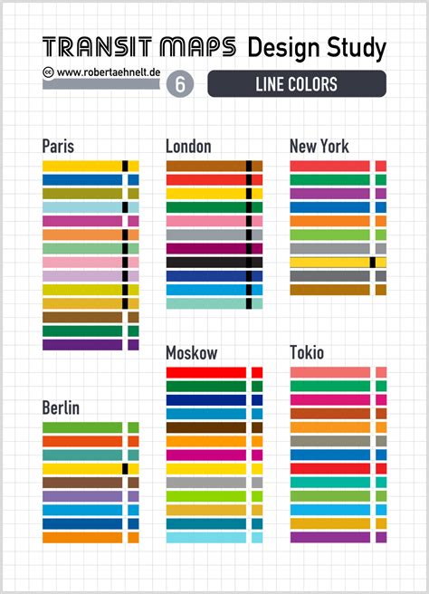 Transit Maps Design Study Colors Informationsdesign Japanisches