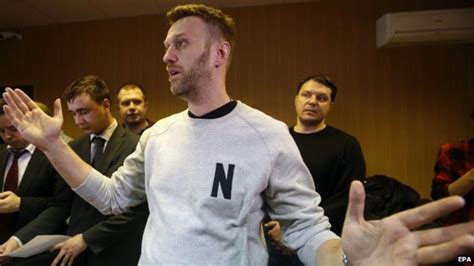 Putin Critic Alexei Navalny Given 15 Day Jail Sentence Bbc News