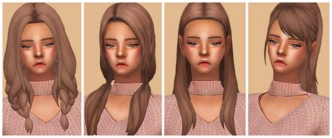 My Sims 4 Blog Hair Recolors By Tiredeffect