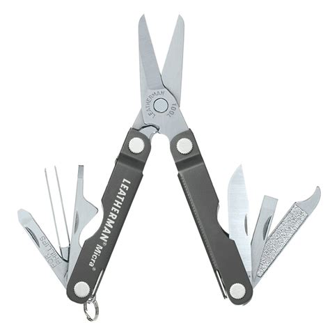 Leatherman Micra Keychain Multitool With Spring Action Scissors And