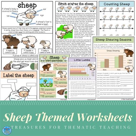 Farm Theme Sheep Pack Reading Writing Language And Math