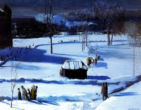 Blue Snow The Battery By George Wesley Bellows Oil