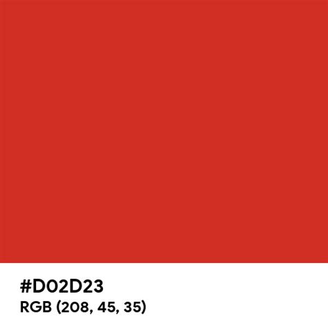 Red Maple Pantone Color Hex Code Is D02d23