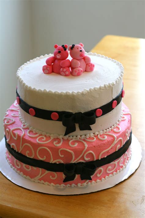 Jos Cakes Twin Girls Baby Shower Cake