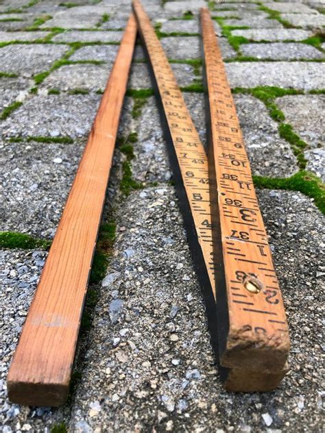 Vintage Wood Measuring Stick Folding Tank Measuring Stick Etsy