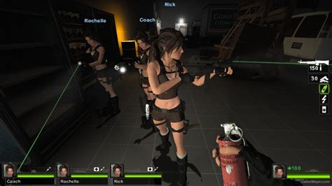 Only Lara Croft Zoey Request Mod For Left 4 Dead 2