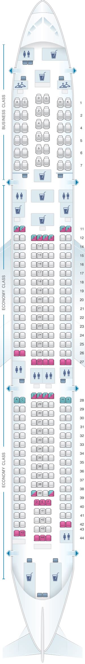 Seat Map Airbus A330 300 Map 2023