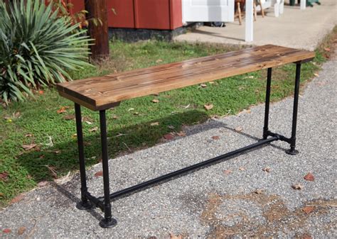 Industrial Sofa Table Entryway Table With Industrial Base