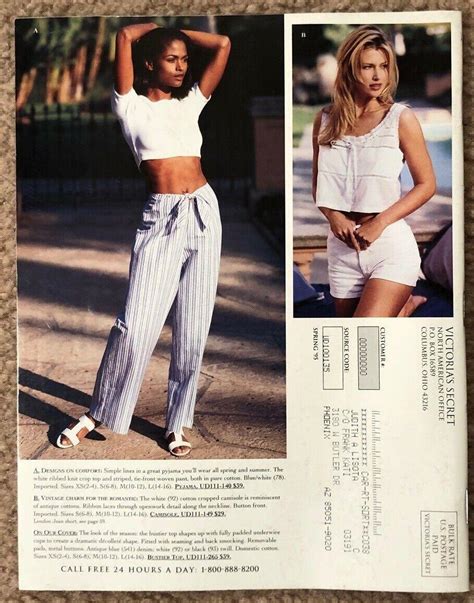 Victorias Secret Spring Col 1995 Catalog Daniela Pestova Stephanie
