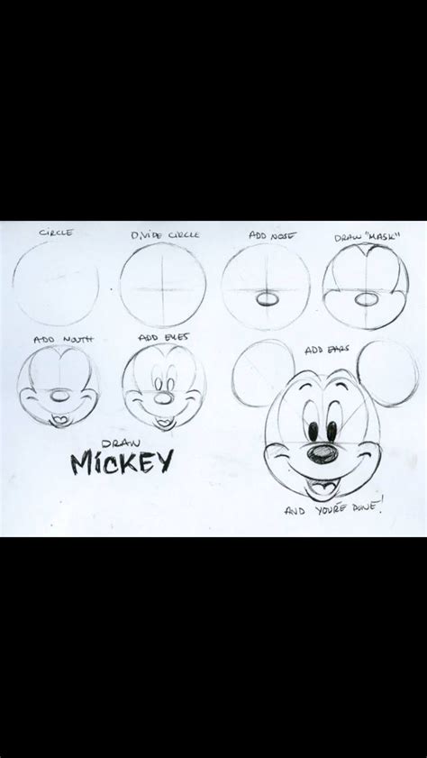 How To Draw Mickey Mouse How To Draw Mickey Mouse In 2020 Disney
