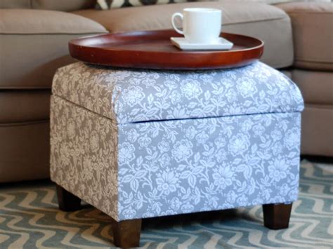How To Re Cover An Upholstered Ottoman How Tos Diy