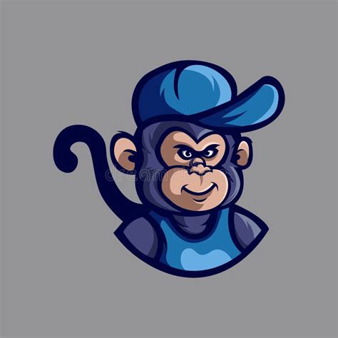 Monkey Cartoon Mascot Stock Vector Illustration Of Element 212870224